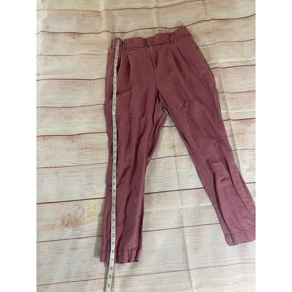Loft Women's Mauve Casual Linen Blend Dress Pants - Medium - Picture 2 of 12